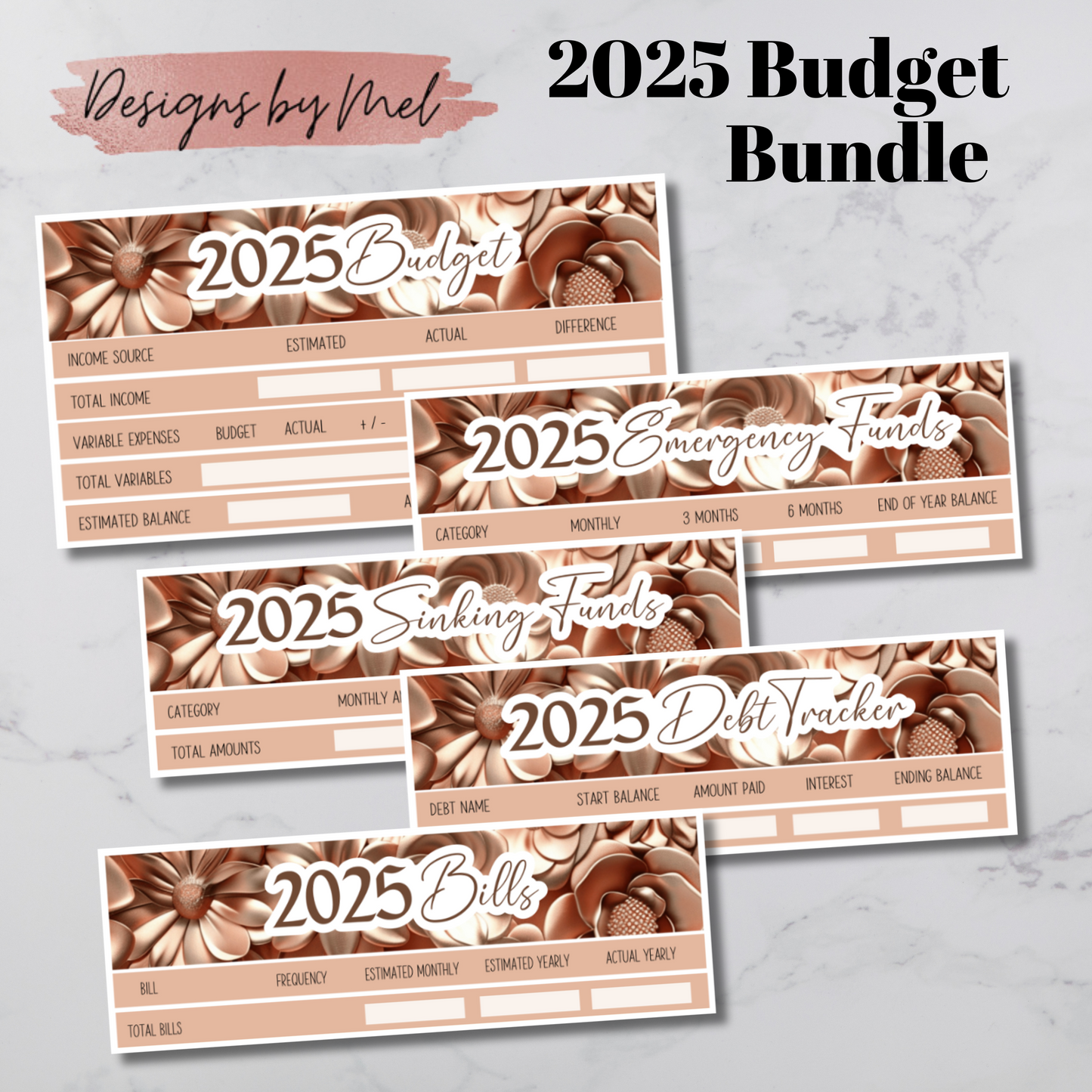 2025 Budget Stickers Bundle