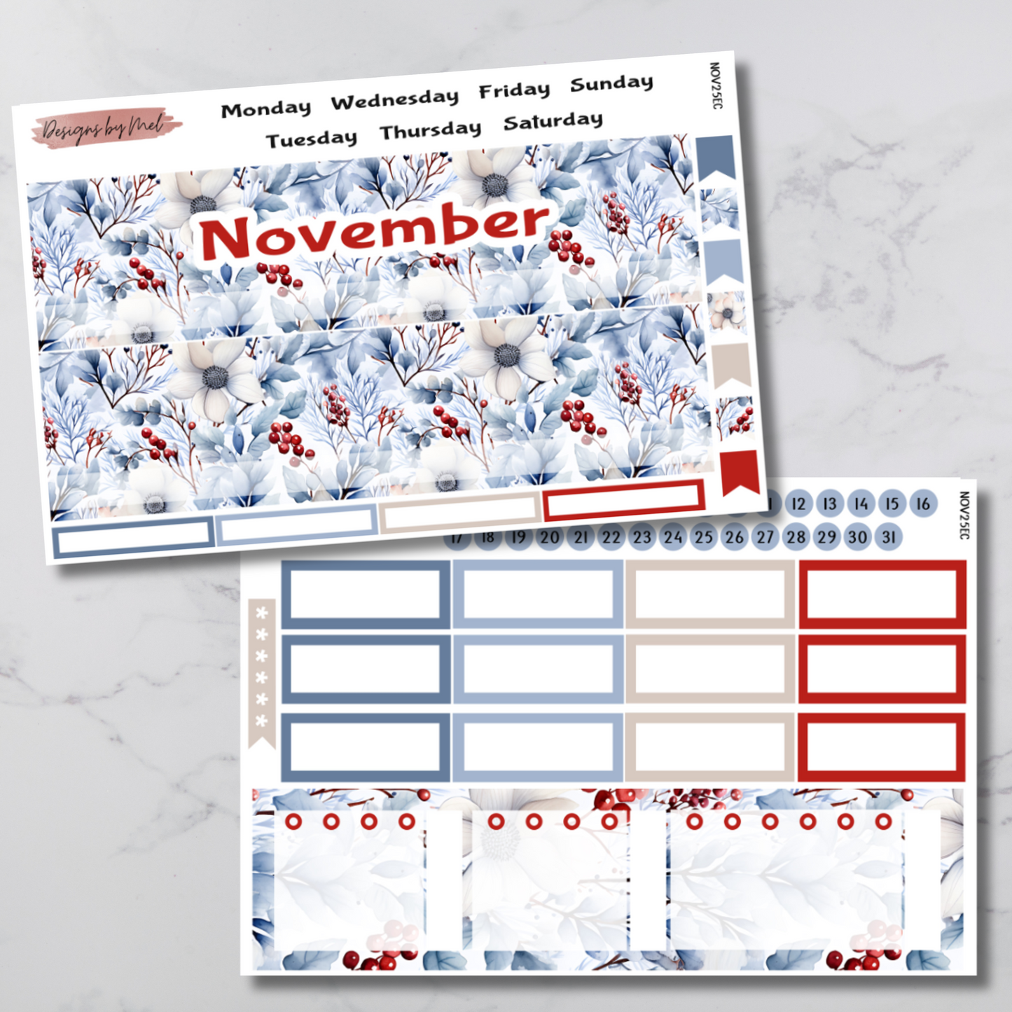 2025 Monthly Kits - All 12 Months - 6 Different Planners/Sizes