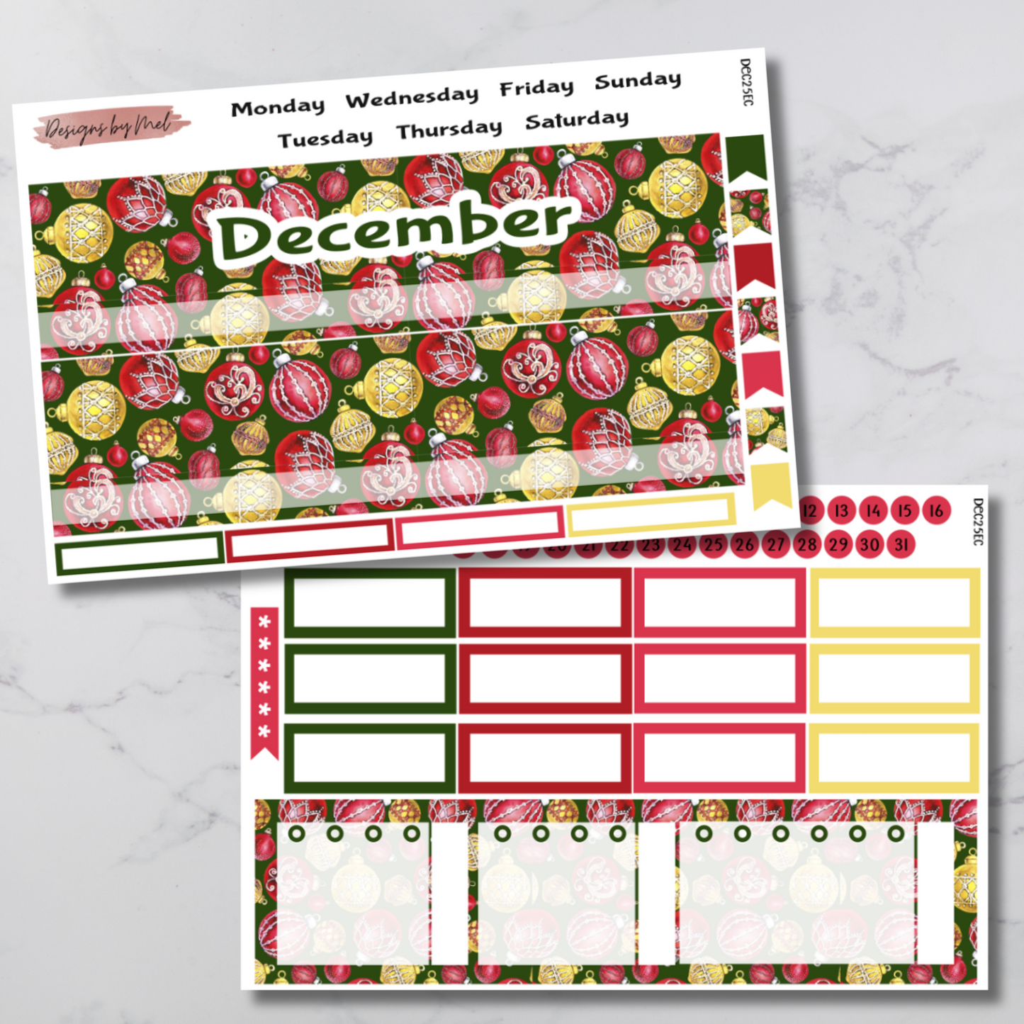 2025 Monthly Kits - All 12 Months - 6 Different Planners/Sizes