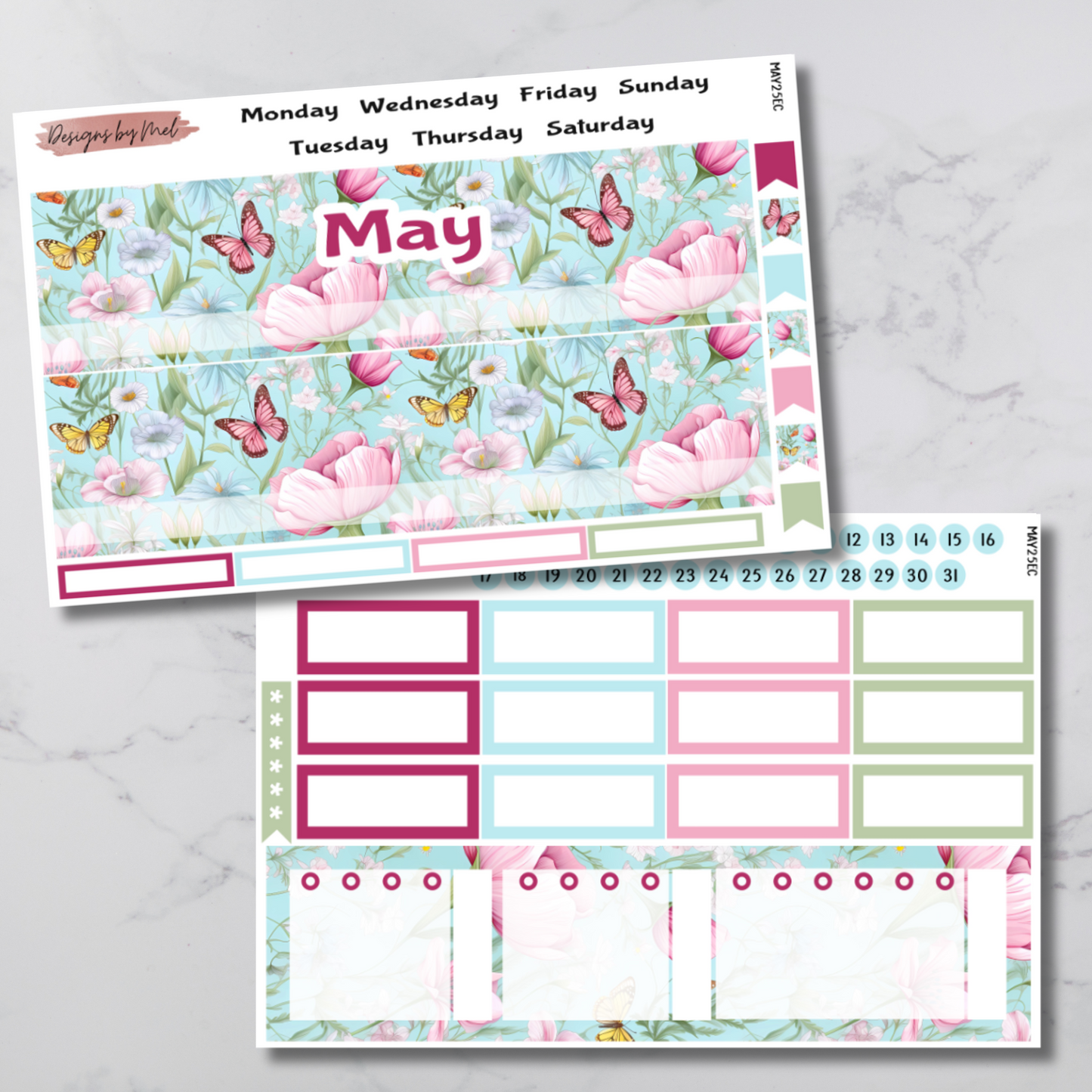 2025 Monthly Kits - All 12 Months - 6 Different Planners/Sizes