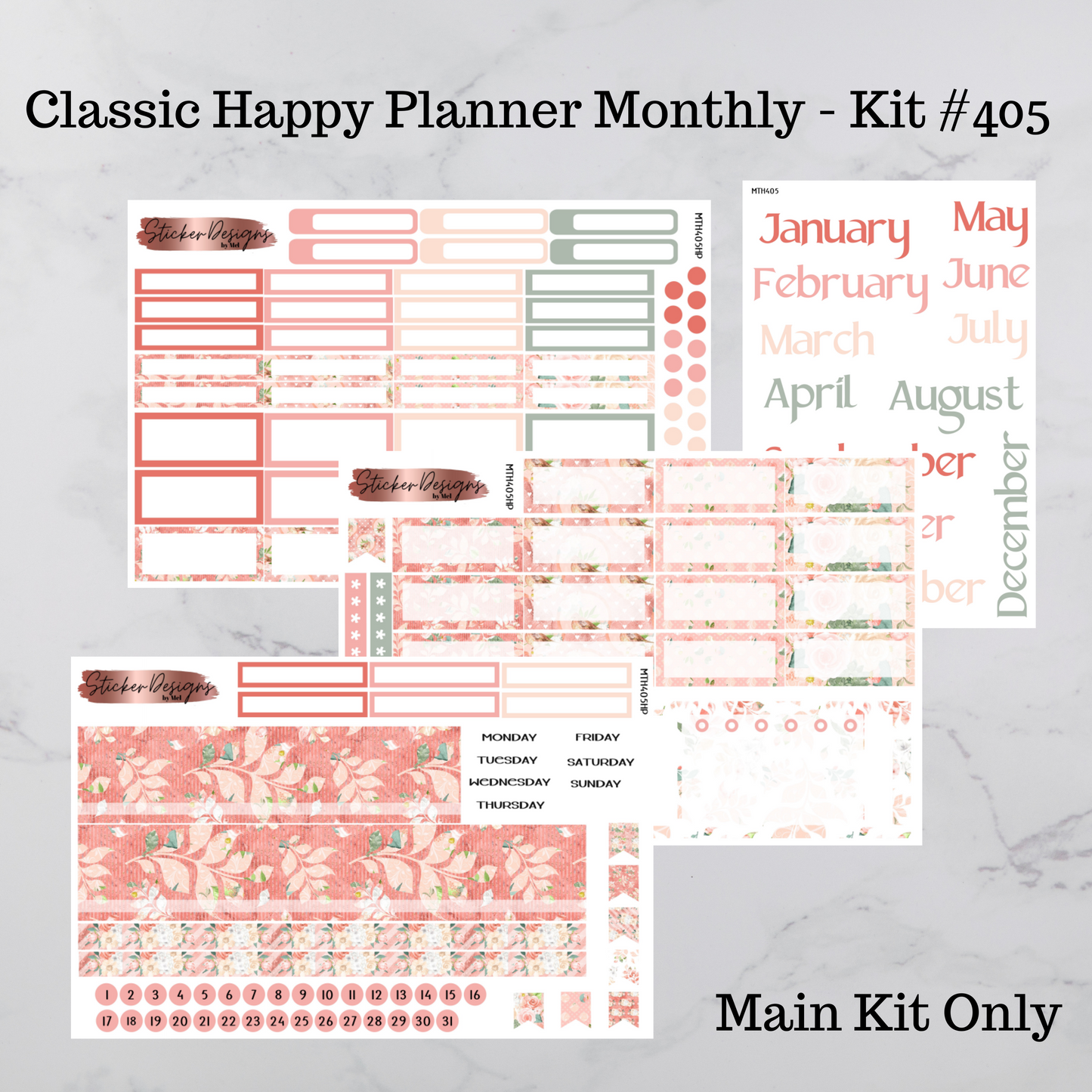 MTH 405 - Classic Happy Planner Monthly