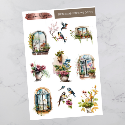 Springtime Windows - Deco Stickers