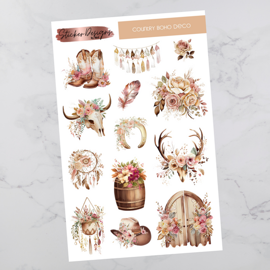 Country Boho  - Deco Stickers