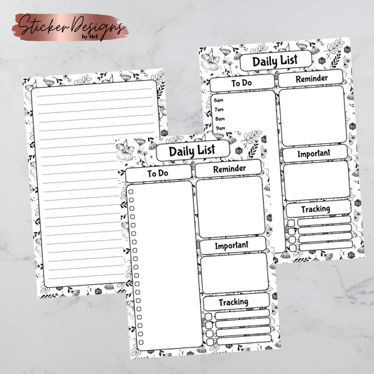 Black & White Handmade Notepads