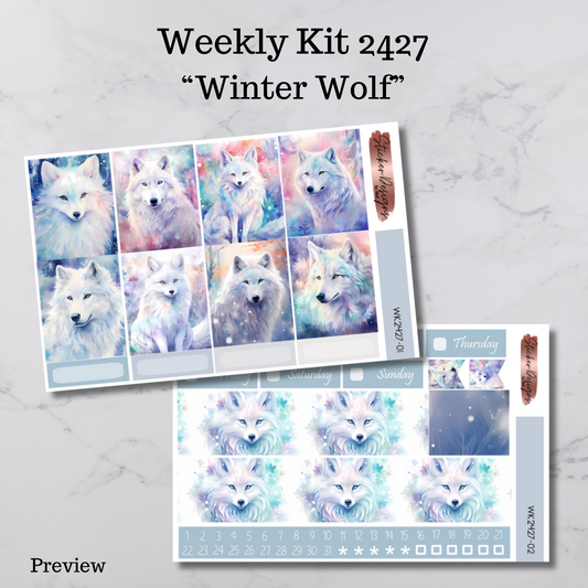 Weekly Kit 2427 - Winter Wolf - Vertical Layout