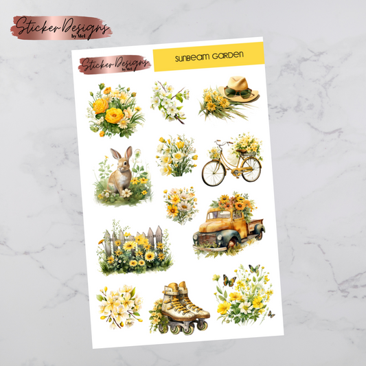 Sunbeam Garden Deco Sticker Sheet